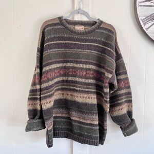Woolrich Earthy Tones Striped Sweater